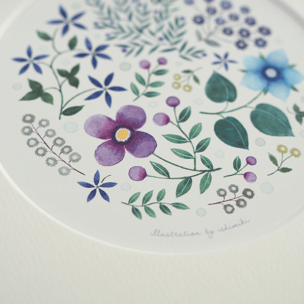 水彩ポスターフレーム付とステーショナリーセット（おしゃべり）